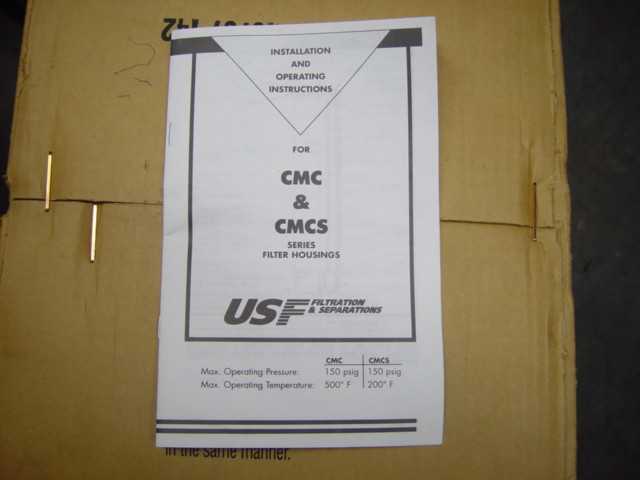 "New" - USF Filterite 12CMC2-2-IP 150 PSIG CMC Series Filter Housing  - MISCELLANEOUS