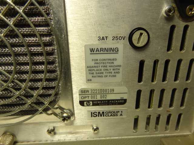 HP - Hewlett Packard 37724A SDH/PDH Test Set Opt. 001 002 - MISCELLANEOUS