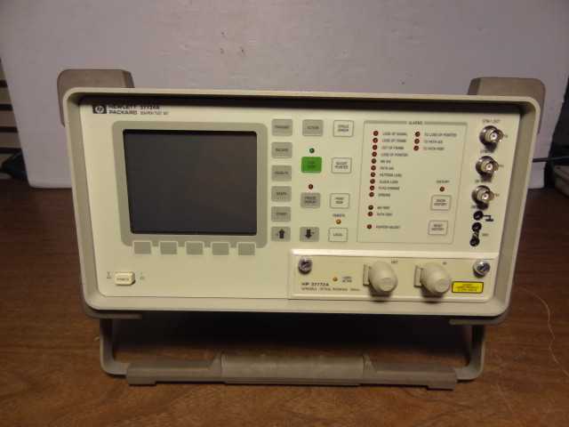 HP - Hewlett Packard 37724A SDH/PDH Test Set Opt. 012 & HP-37772A - MISCELLANEOUS