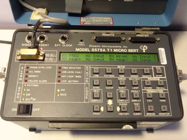 Phoenix Microsystems 5575A T1 Micro Bert Test Set With 5565 DSO Drop Insert - MISCELLANEOUS