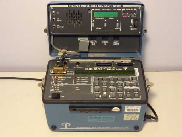Phoenix Microsystems 5575A T1 Micro Bert Test Set With 5565 DSO Drop Insert - MISCELLANEOUS