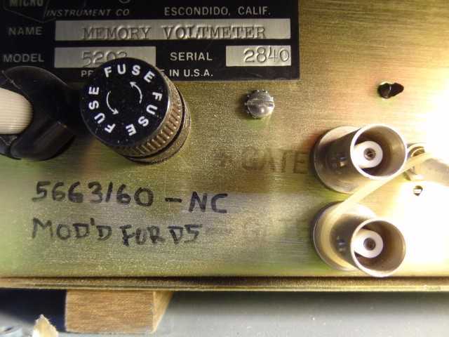 Micro Instrument 5203 Memory Voltmeter  - MISCELLANEOUS