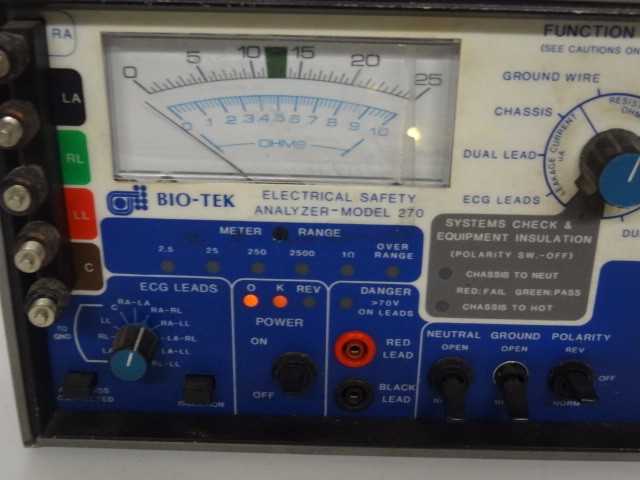 Bio-Tek Instruments 270 Electrical Safety Analyzer - MISCELLANEOUS