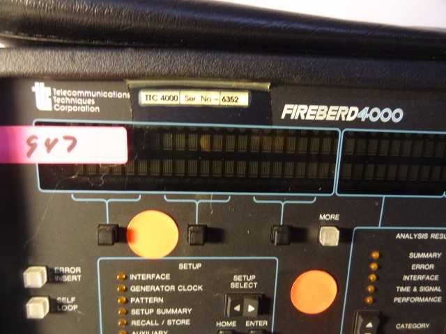 TTC FireBerd 4000 Communication Analyzer - MISCELLANEOUS