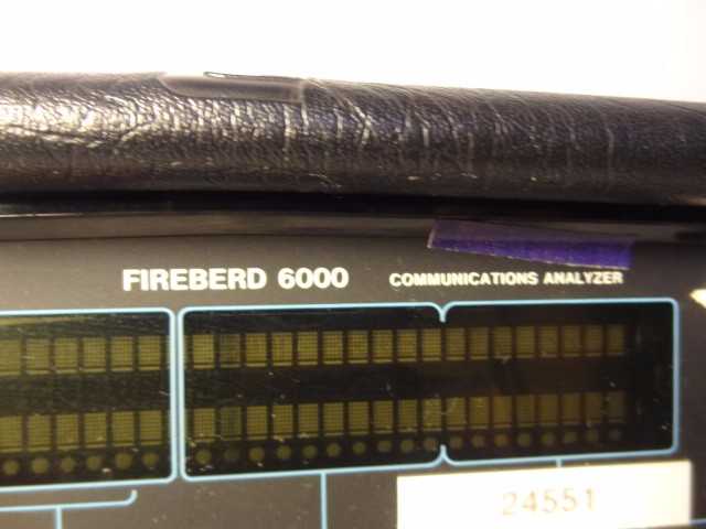TTC FireBerd 6000 Communication Analyzer - MISCELLANEOUS