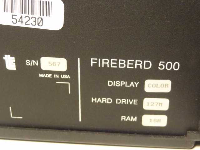 TTC Fireberd 500 Internetwork Analyzer W/127MB HDD, 16MB RAM & SVGA Display - MISCELLANEOUS