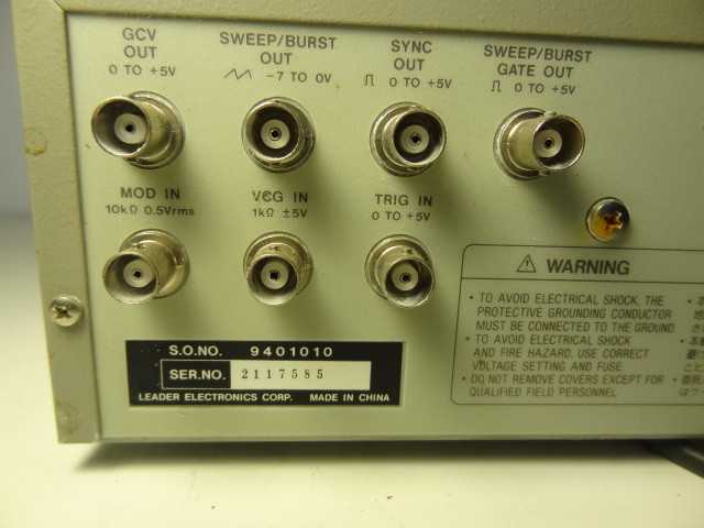 Leader Electronics LG-1311 10 Mhz Function Generator - MISCELLANEOUS