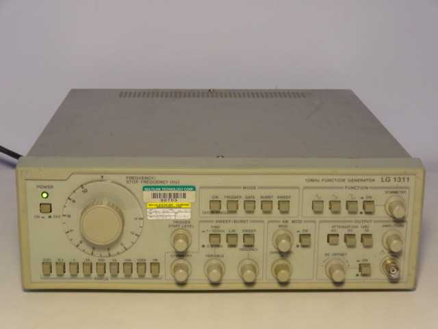 Leader Electronics LG-1311 10 Mhz Function Generator - MISCELLANEOUS