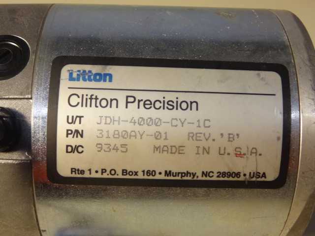 Litton Clifton Precision Servo Motor 10.5" Long Shaft - MISCELLANEOUS