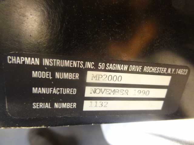 Chapman Instruments MP2000 PLUS+ Laser Non-Contact Surface Profiler - MISCELLANEOUS