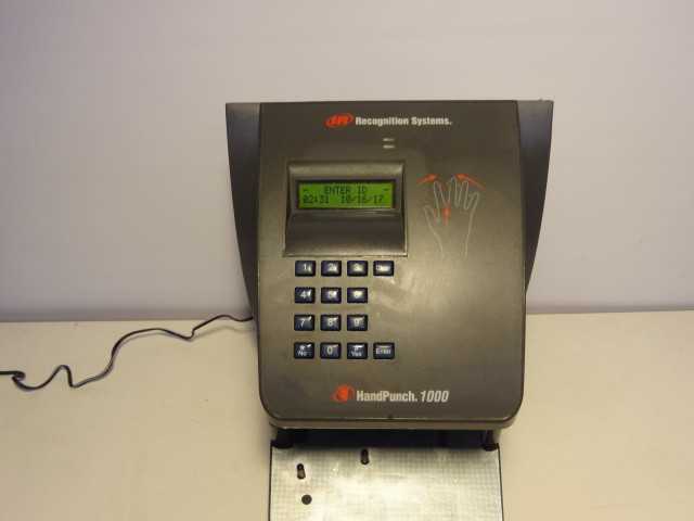 Recognoitions Systems HandPunch 1000 Biometric Hand Finger Print Time Clock - MISCELLANEOUS