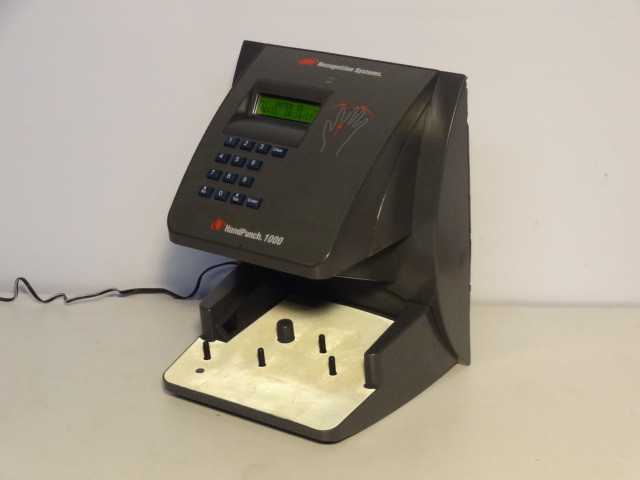 Recognoitions Systems HandPunch 1000 Biometric Hand Finger Print Time Clock - MISCELLANEOUS
