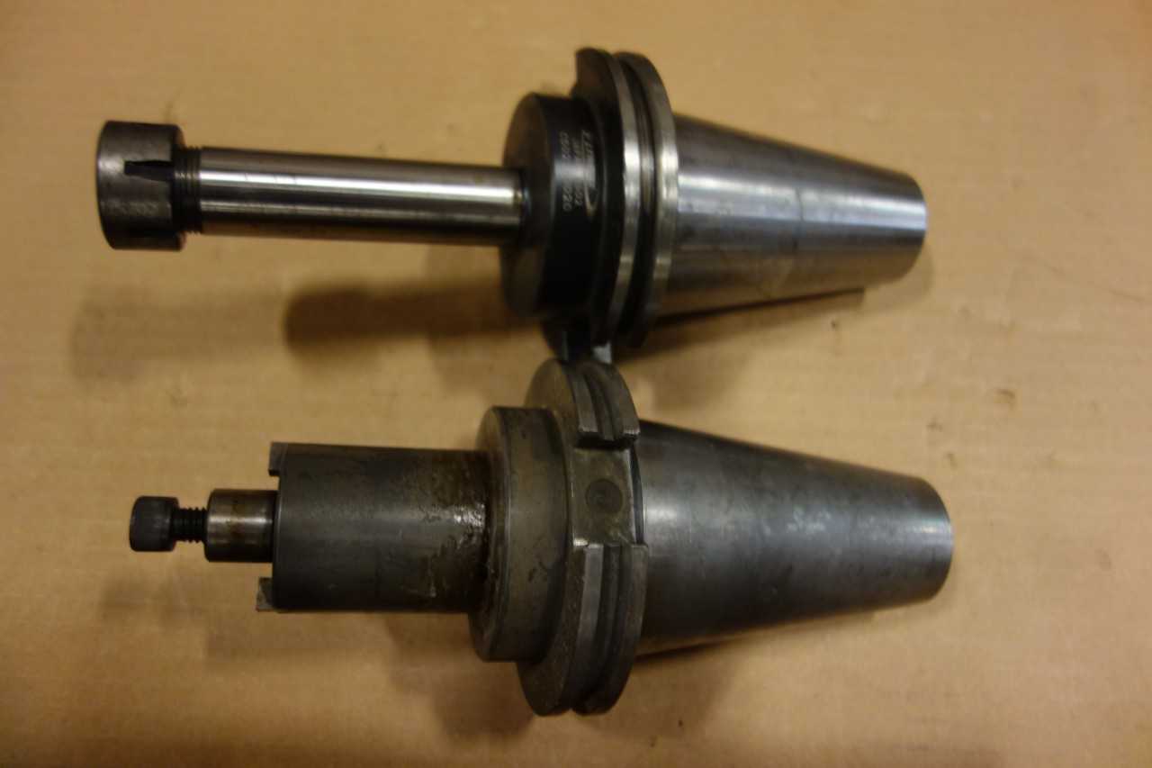 LOT OF ASSORTED CAT50 TOOL HOLDERS - LYNDEX - MACHINING ACCESSORIES & TOOLING