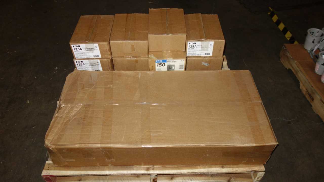 1 PALLET OF EATON 125A, 150A, 320A METER SOCKET PANELS - INDUSTRIAL PARTS
