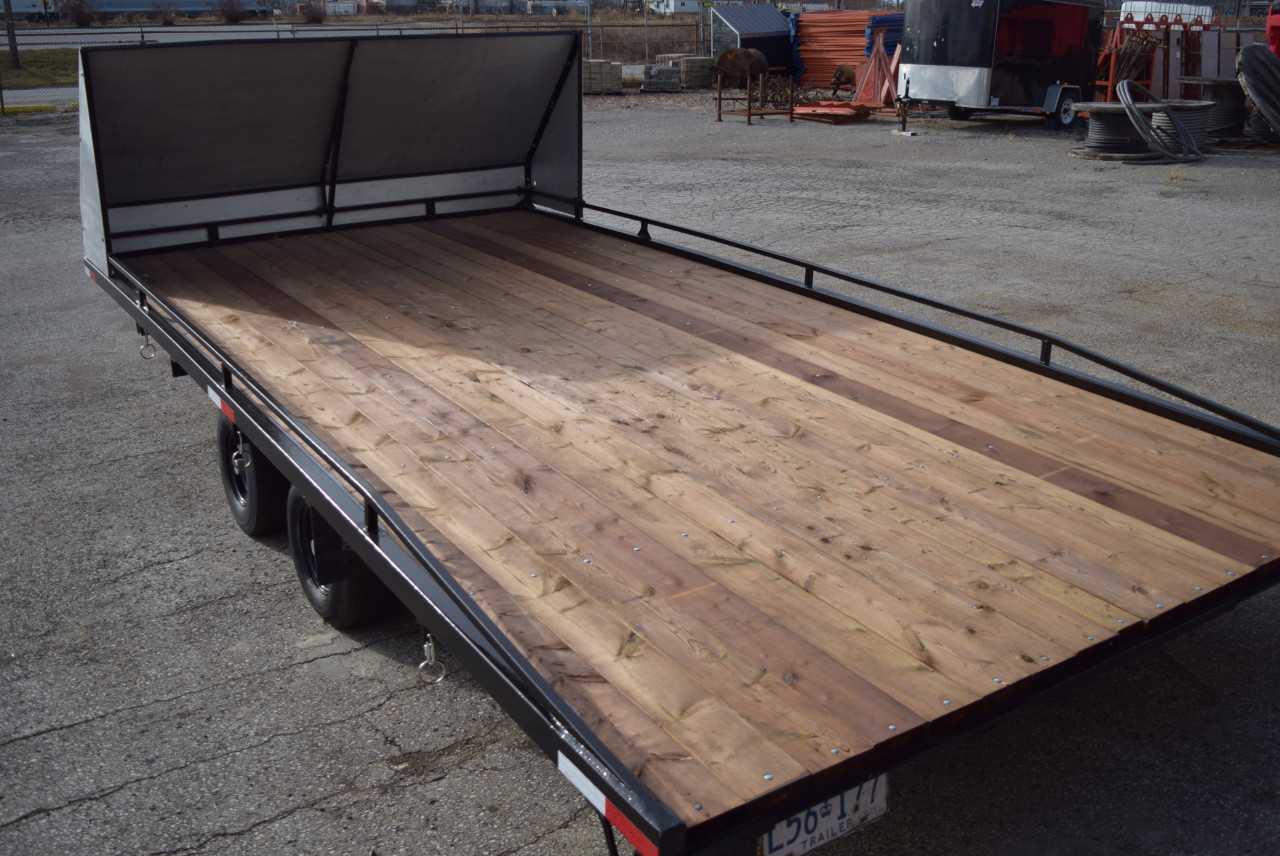 19FT DOUBLE AXLE FLAT BED TRAILER - TRAILERS
