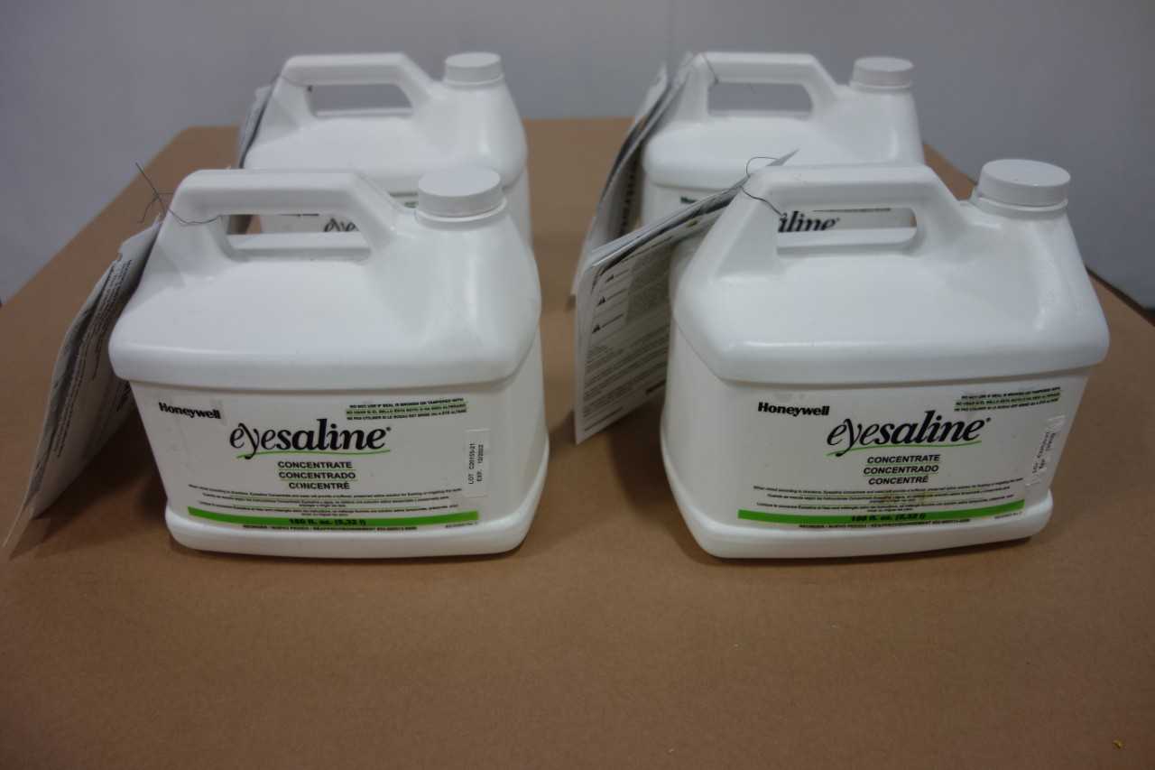 LOT OF 4 CONCENTRATED 180 FL. OZ HONEYWELL EYESALINE - AUTOMATION & CONTROLS