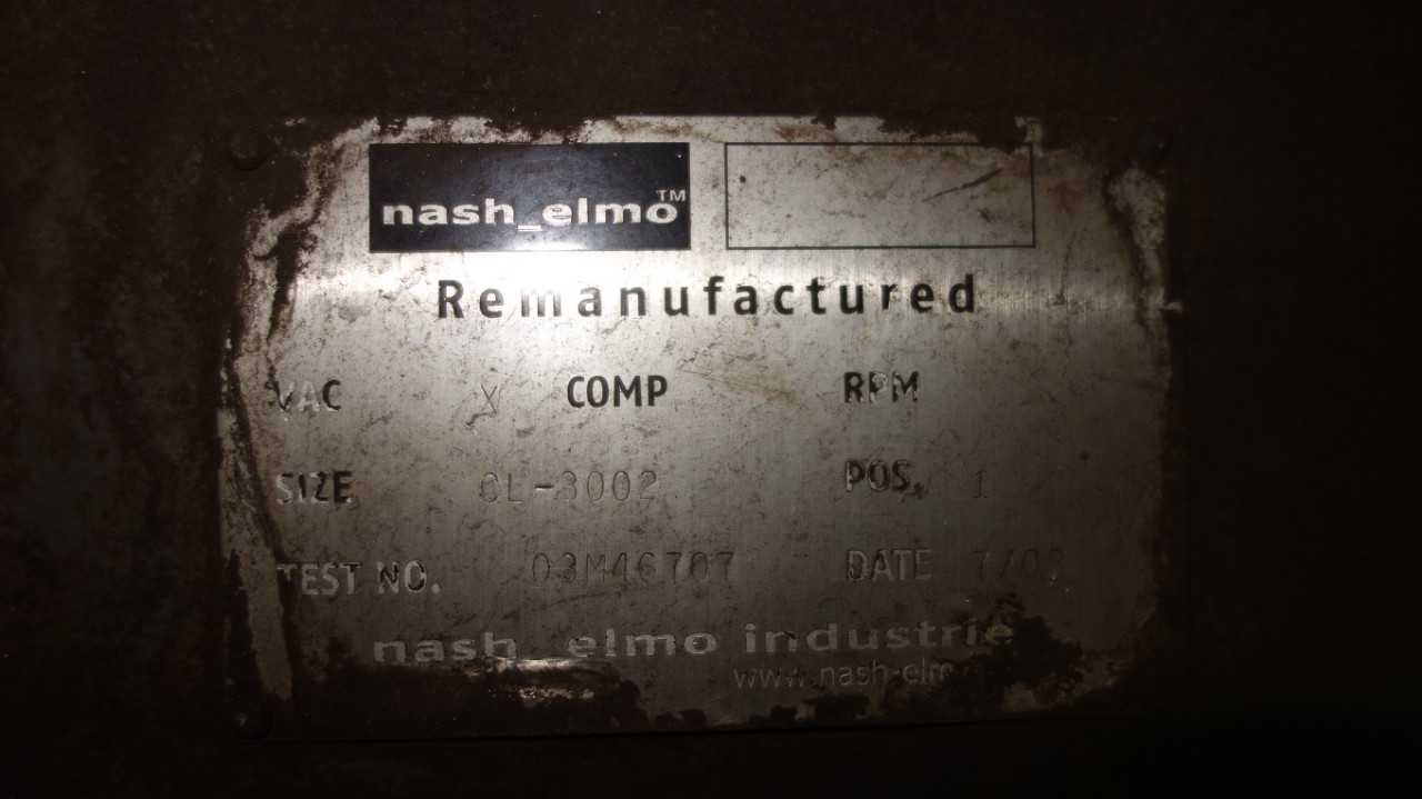NASH CL-3002 VACUUM PUMP - VACUUM PUMP