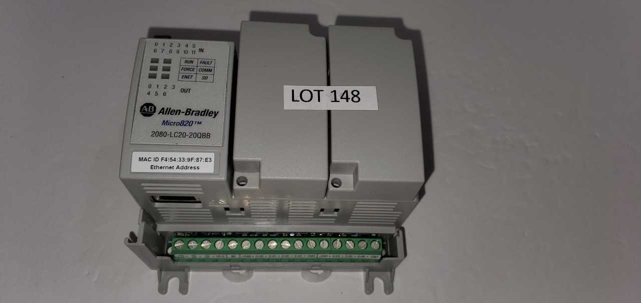 Allen Bradley Micro 820 2080-LC20-20QBB PLC - AUTOMATION & CONTROLS