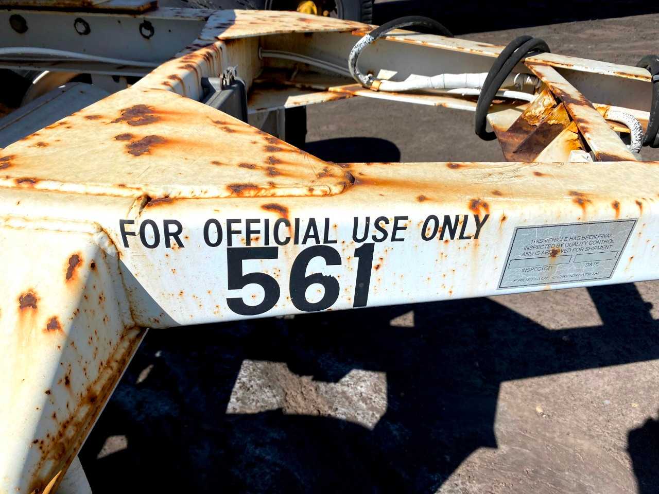 1989 Fruehauf EL-FL1-W Single Axle Dolly Trailer - TRAILERS