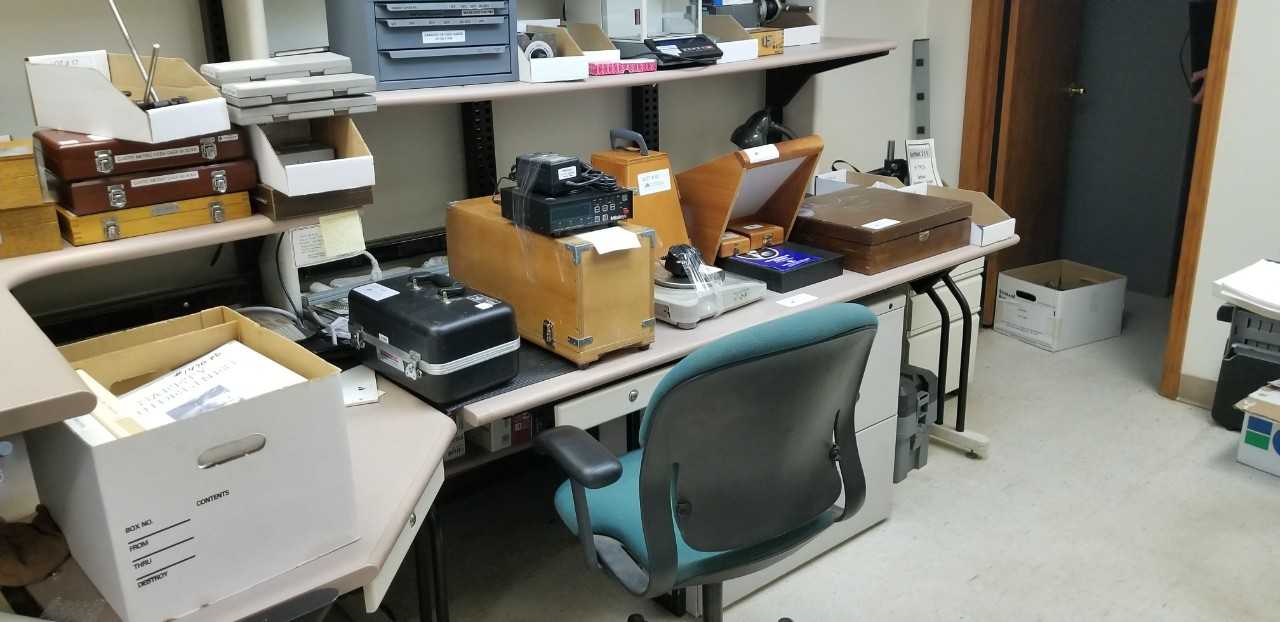 Work Room/Office Desk w/ Overhead Storage - PLANT & FACILITY