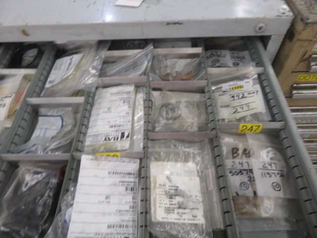 10 Drawer Vidmar Cabinet and Contents - MISCELLANEOUS