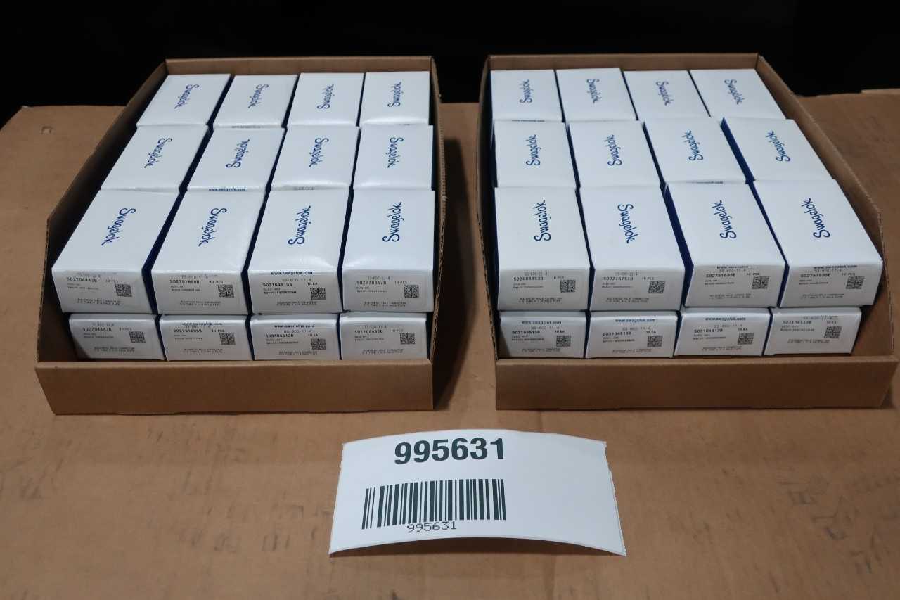 LOT OF ASSORTED SWAGELOK FITTINGS - PROCESS EQUIPMENT
