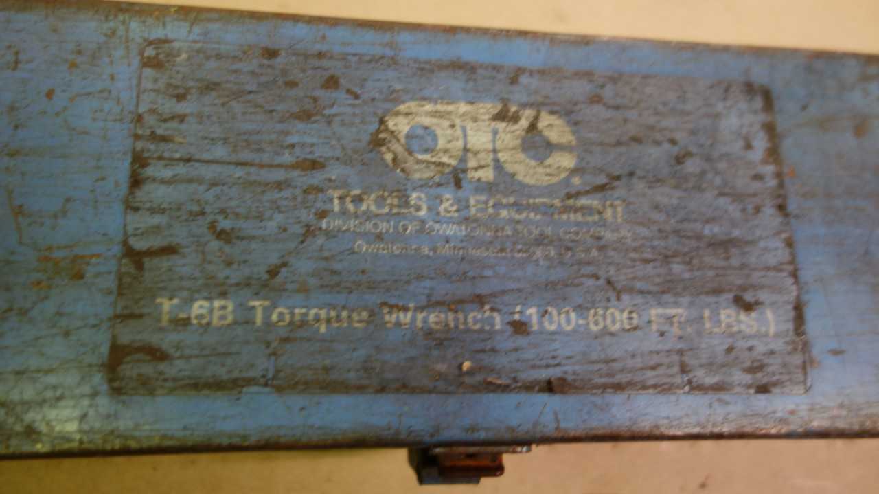 OTC T-6B 100-600 FT LBS TORQUE WRENCH - HAND TOOLS