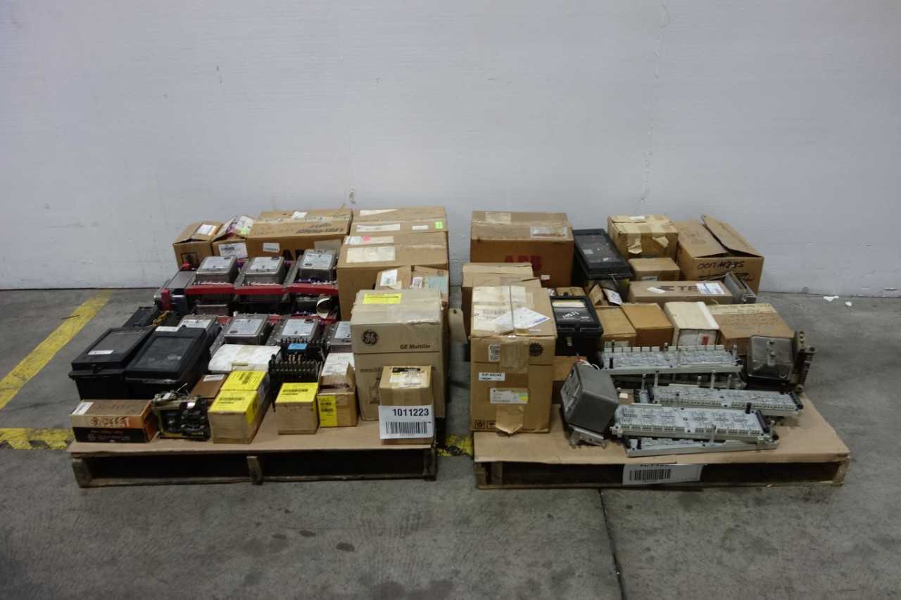 2 PALLETS OF ASSORTED RELAYS AND TIMERS - ELECTRICAL COMPONENTS