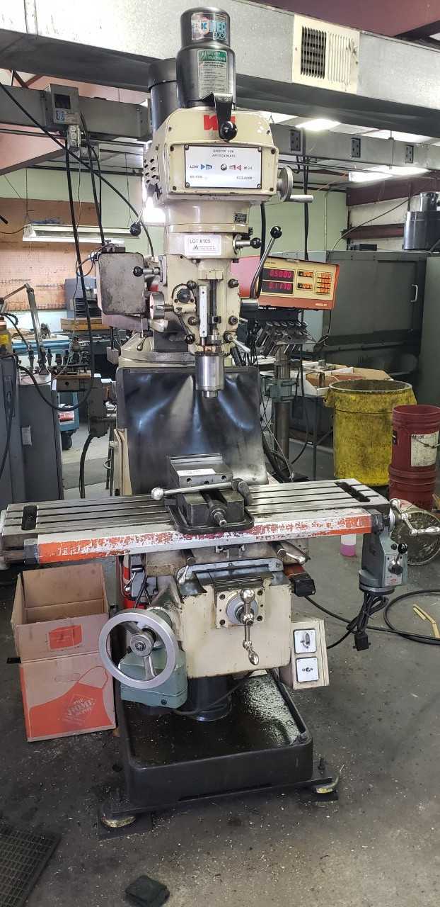 Wells Index 837 Vertical Knee Mill - Vise Not Included - MILLING MACHINES Wells Index 837 Vertical Knee Mill - Vise Not Included - MILLING MACHINES