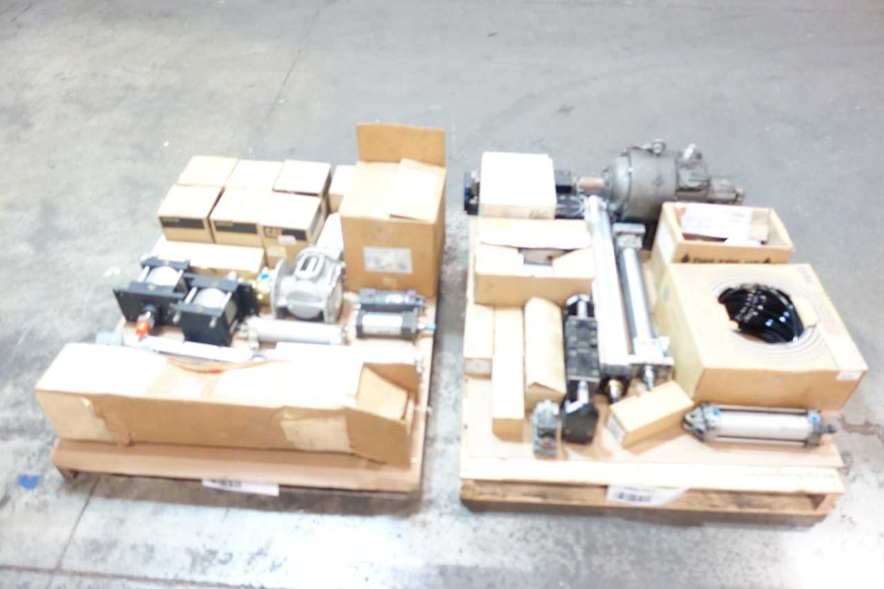 2 PALLETS OF ASSORTED PNEUMATIC CYLINDERS, REGULATORS, FILTERS - PNEUMATIC CYLINDERS & ACTUATORS