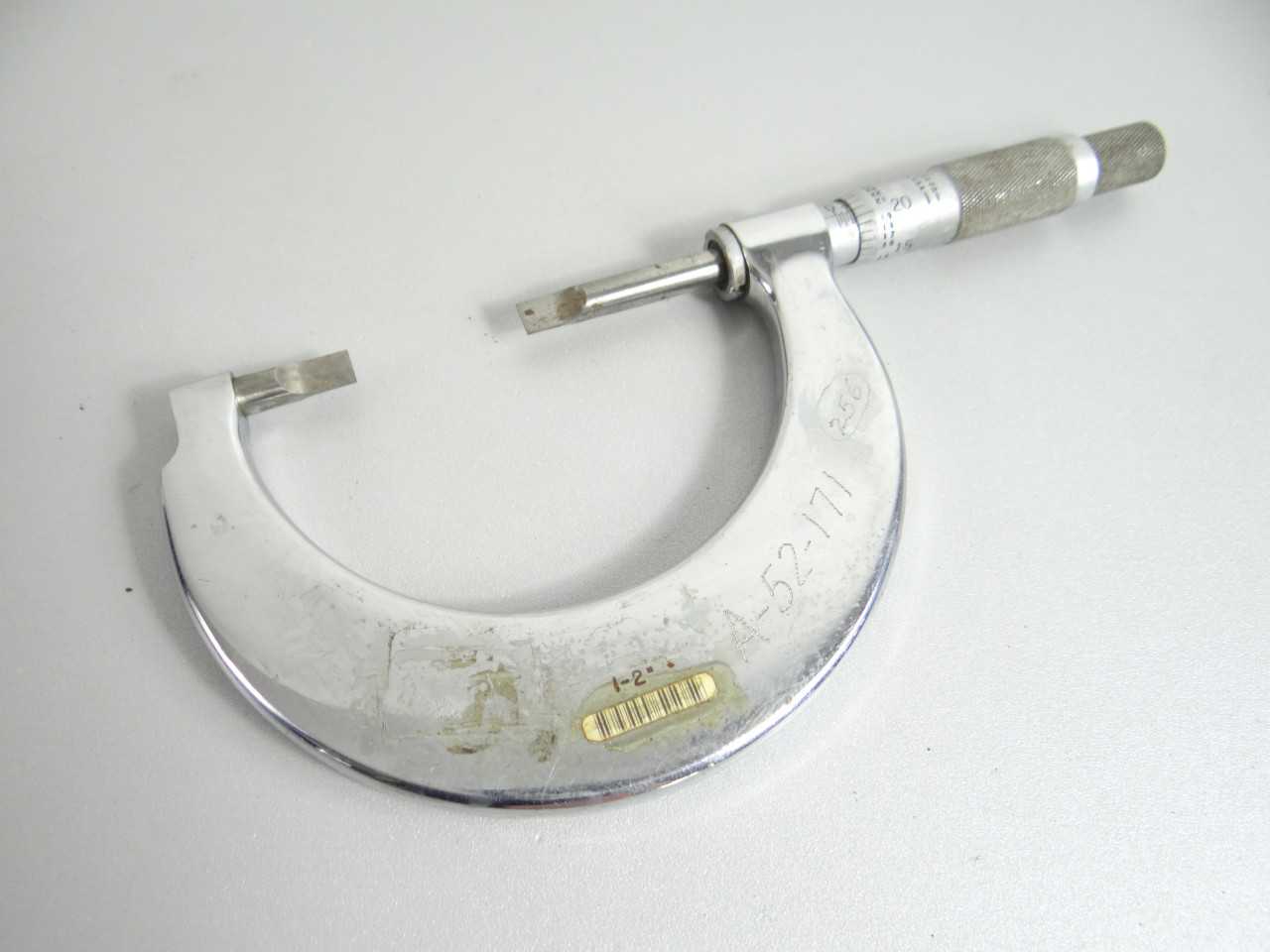 Scherr Tumico Outside Blade Micrometer One to Two Inch - MACHINING ACCESSORIES & TOOLING
