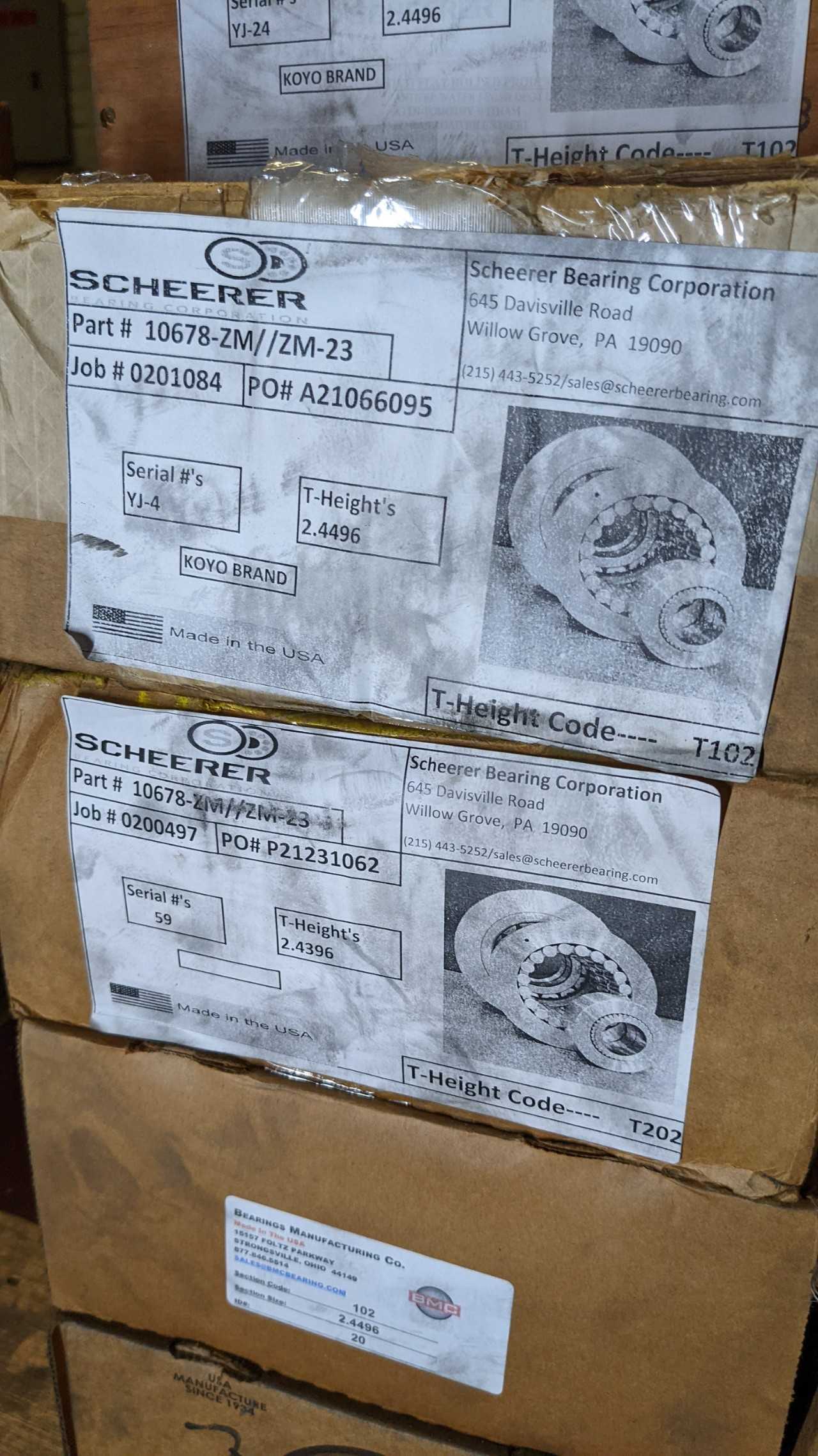 Lot of 17 boxes of bearings - BEARINGS