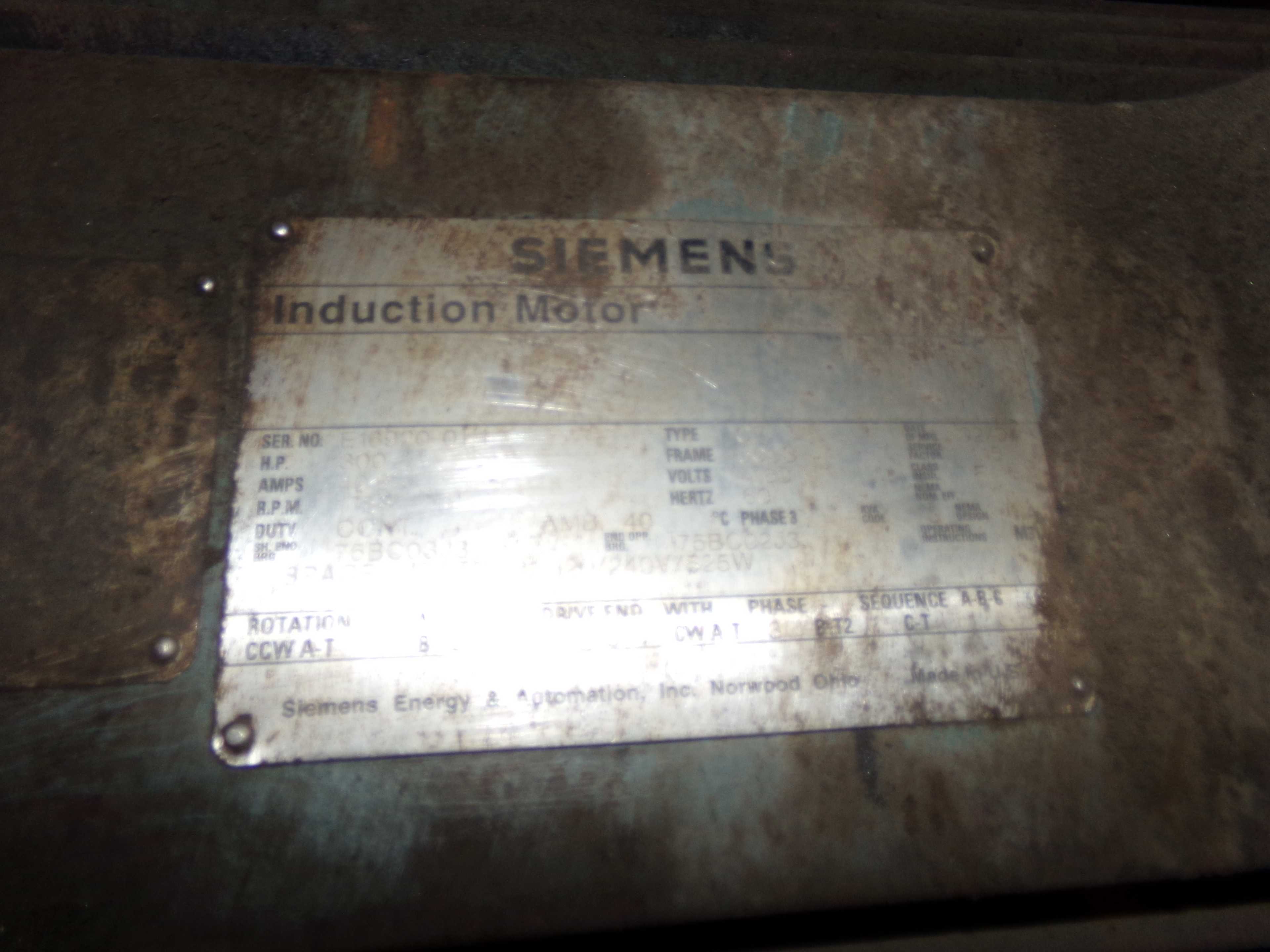 2004 SIEMENS GZ INDUCTION MOTOR - ELECTRIC MOTORS