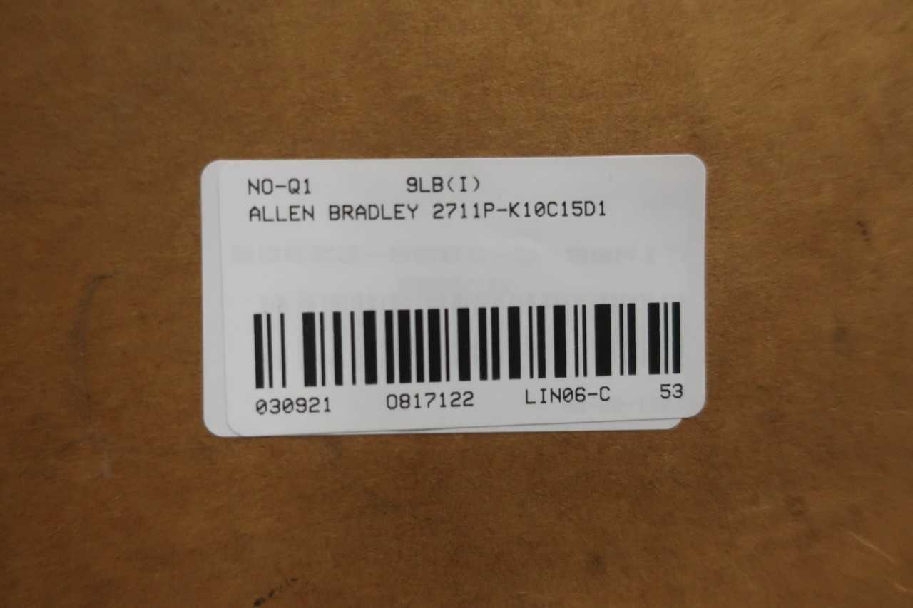 ALLEN BRADLEY 2711P-RDK10C PANELVIEW OPERATOR INTERFACE PANEL - AUTOMATION & CONTROLS