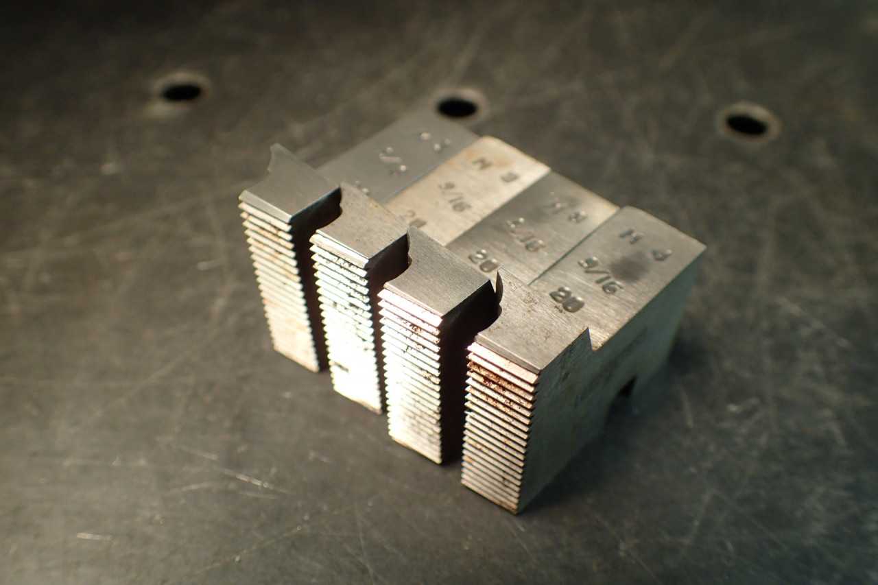 9/16" -20 NS Standard Thread Threading Chasers for Geometric 3/4"-D Die Head - MACHINING ACCESSORIES & TOOLING