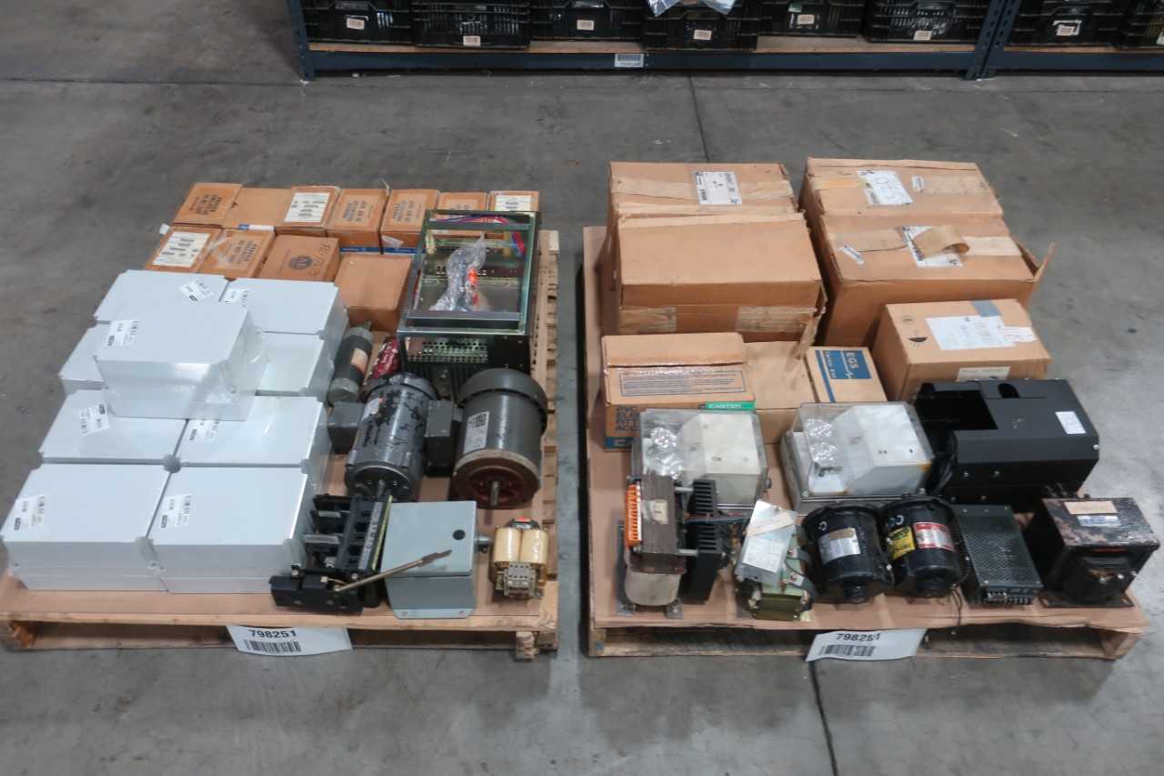 2 PALLETS OF ASSORTED ELECTRICAL - ELECTRICAL COMPONENTS