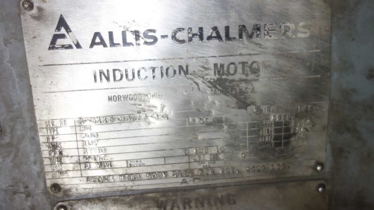 ALLIS CHALMERS 146 RG 600HP AC MOTOR 2300V 586US - MISCELLANEOUS