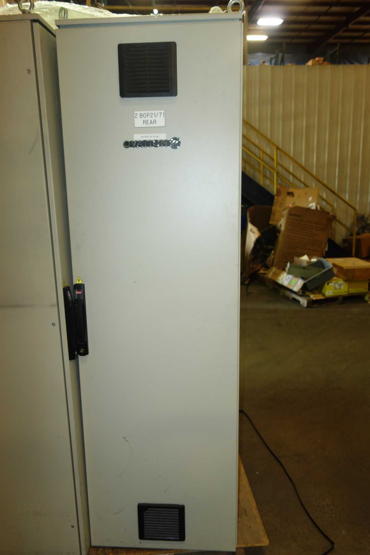 HOFFMAN ENCLOSURE 23X24X80 WITH ASSORTED OVATION COMPONENTS - INDUSTRIAL PARTS