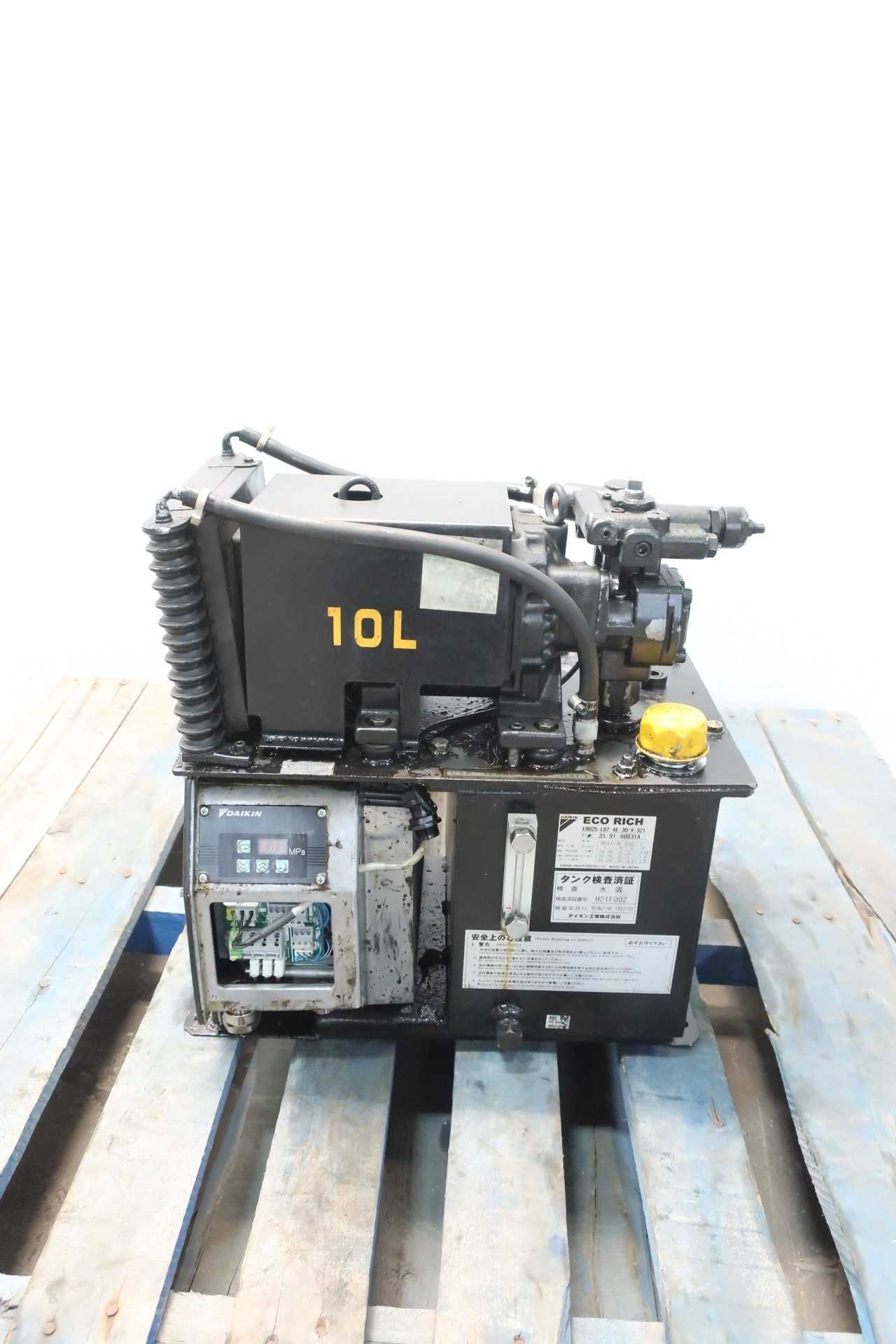 DAIKIN EHU25-L07-AE-30-V-321 ECO RICH UNIT 25LPM 7MPA 220V-AC HYDRAULIC POWER SYSTEM - PROCESS EQUIPMENT