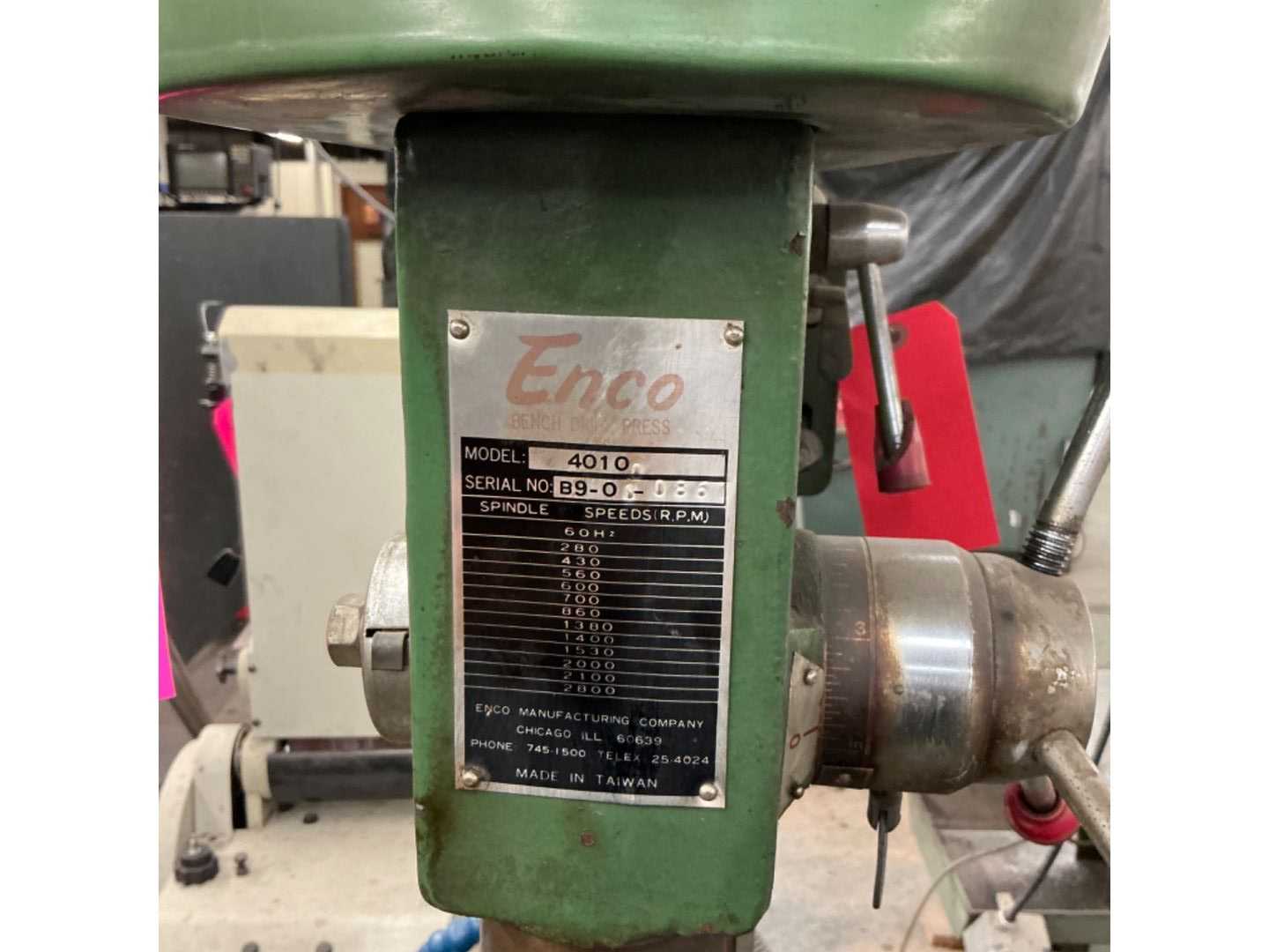 ENCO 4010 UPRIGHT DRILL PRESS