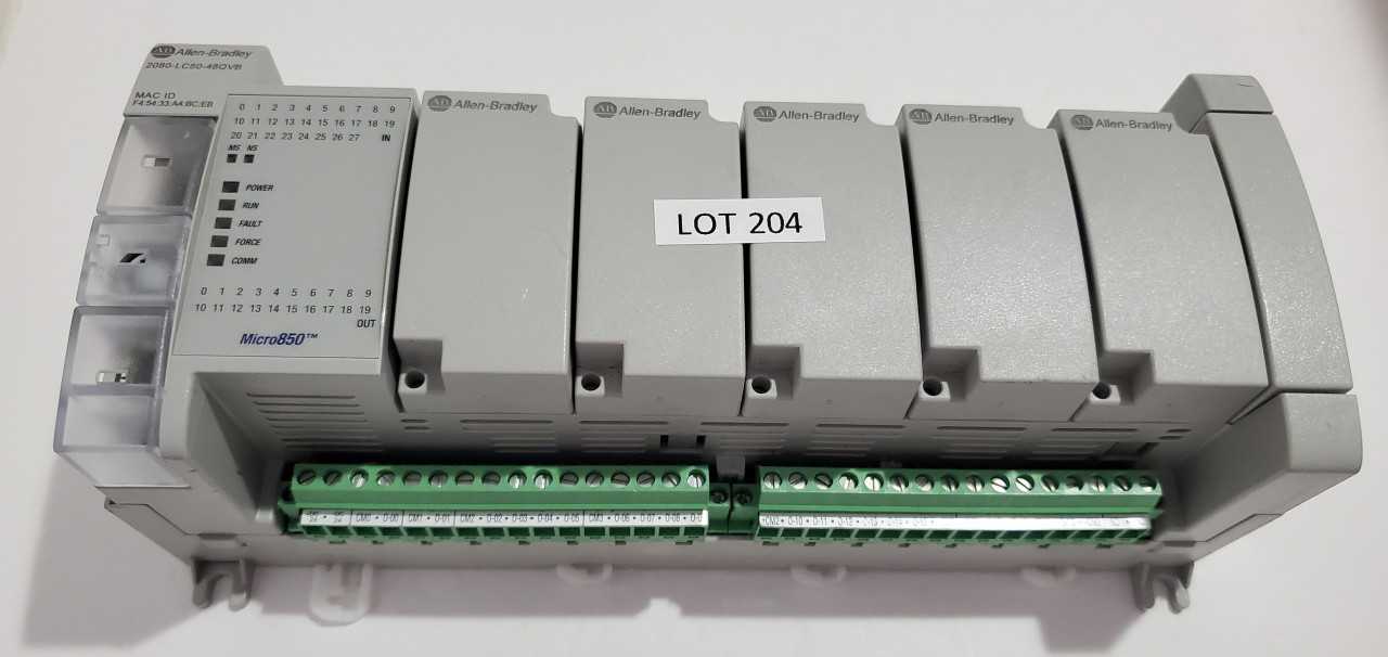 Allen Bradley Micro 850  2080-LC50-48QVB PLC - AUTOMATION & CONTROLS