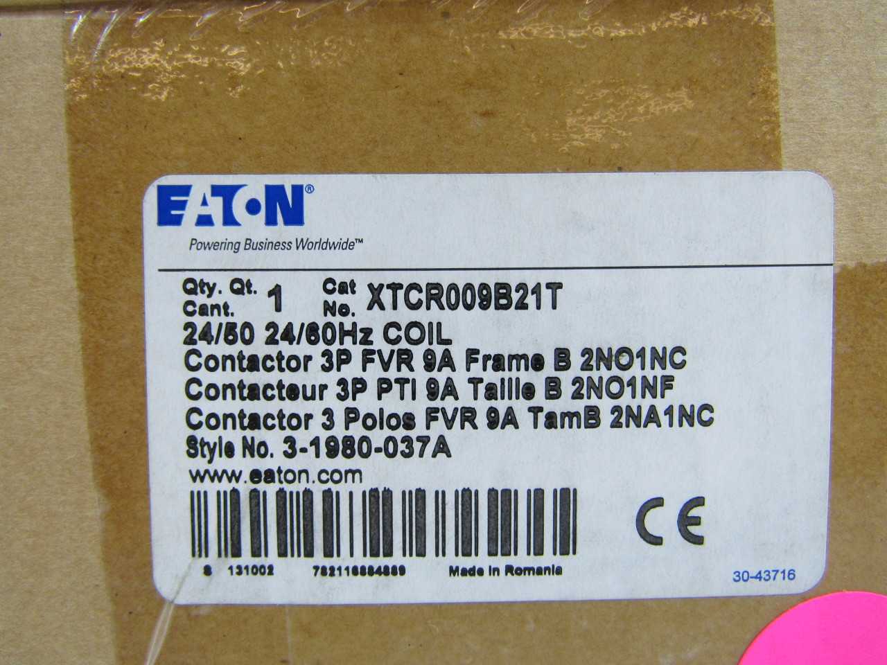 Quantity of 3x XTCR009B21T Contactors - CONTACTORS