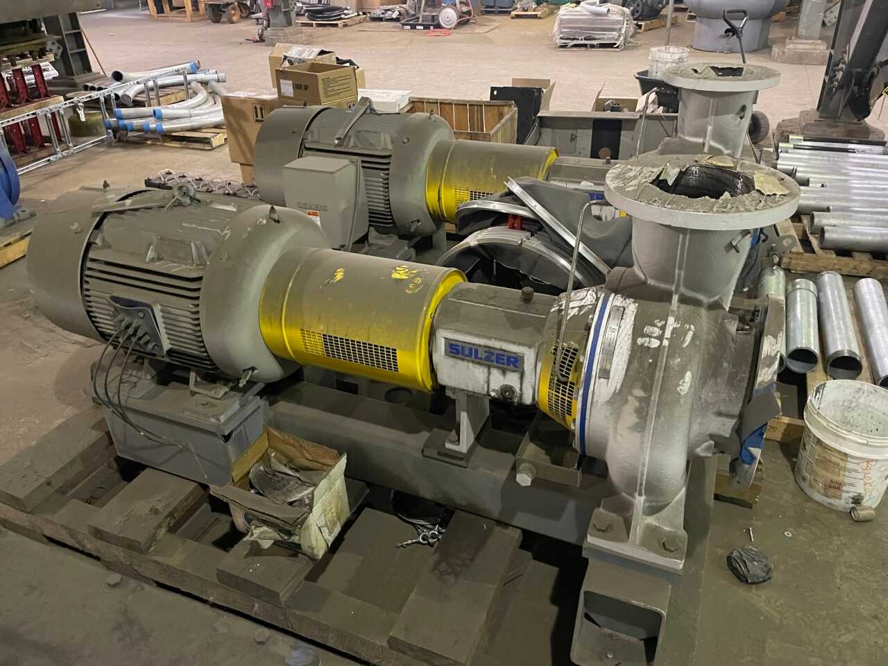 (2) 2013 Sulzer APT41-8 Centrifugal Pumps with 40HP Motor (Unused) - ELECTRIC MOTORS