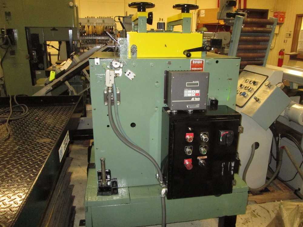 Rowe R15 Straightener .20-.080 Steel Thickness 7 Rolls 15" Wide Tested - MACHINE TOOLING