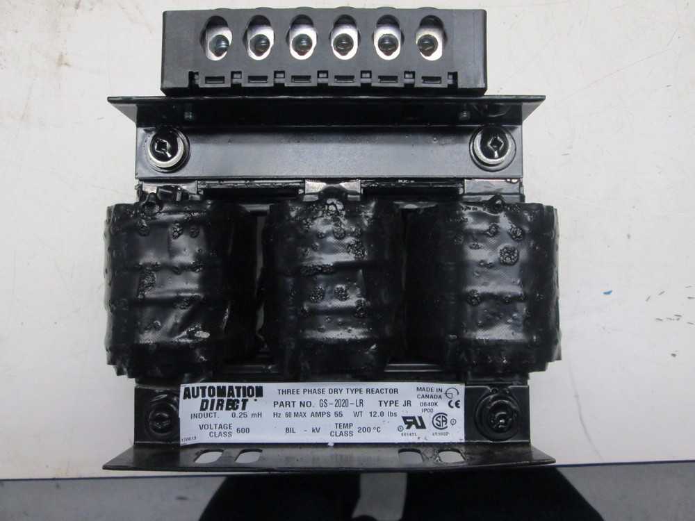 Automation Direct GS-2020-LR 600V 60Hz 3Ph Dry Type AC Line Reactor 55 Amps  - LINE REACTORS