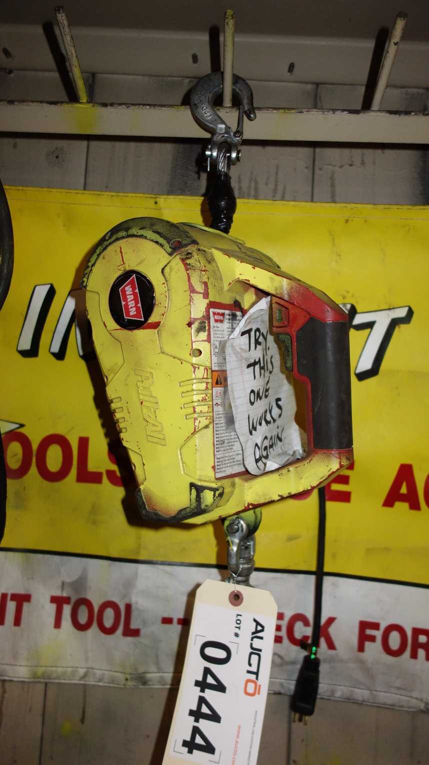 WARN PULLZALL 1/2 TON ELECTRIC HOIST - LIFTING EQUIPMENT