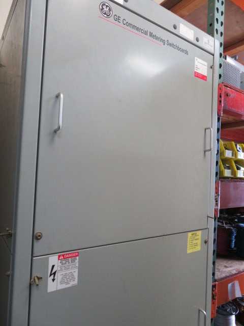 New GE 400 AMP 480/277/3/ 4 wire Multimeter Switchboard, with (1) GE Pole Box - CONTROL TRANSFORMERS