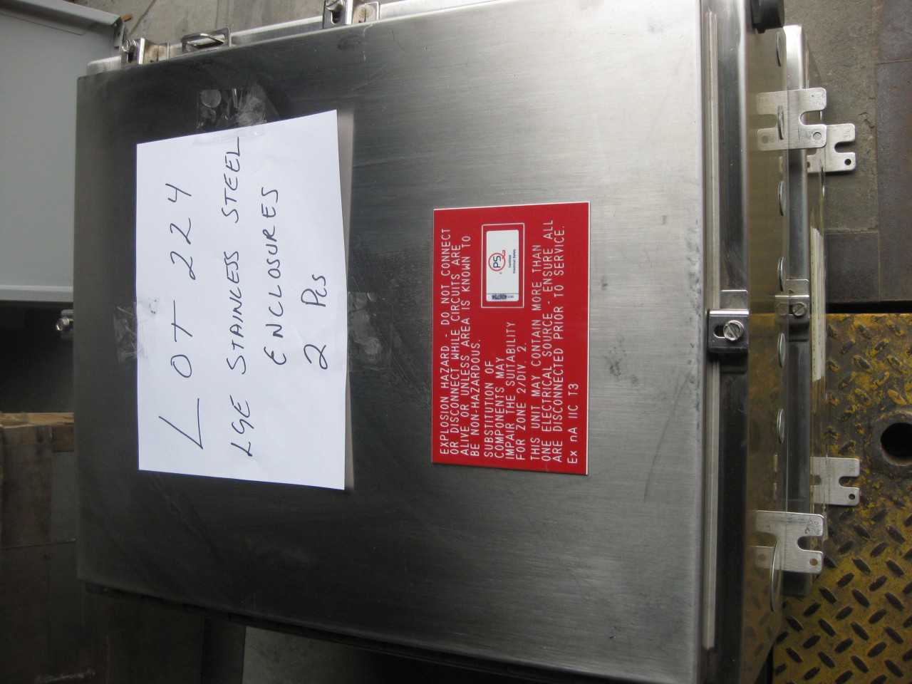 HOFFMAN STAINLESS STEEL ENCLOSURES ( QTY. 2 ) - ELECTRICAL COMPONENTS