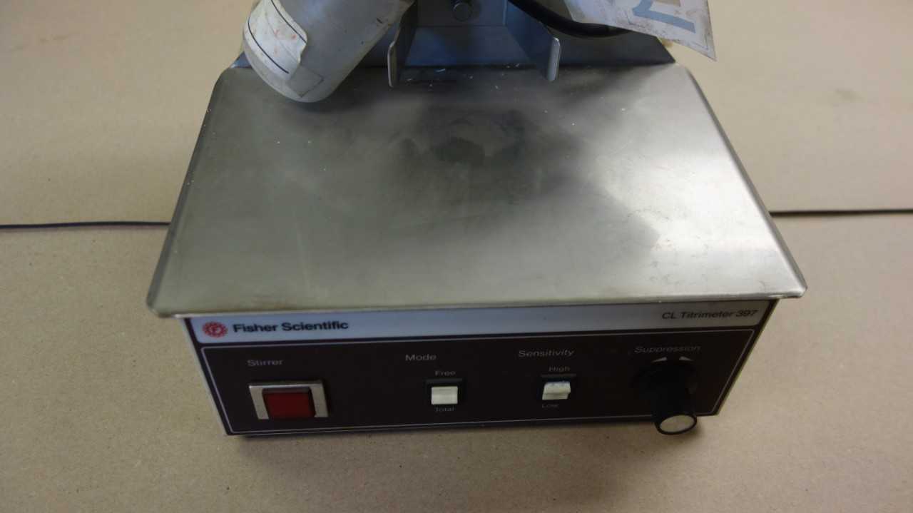FISHER SCIENTIFIC 397 CL TITRIMETER - LAB & SCIENTIFIC