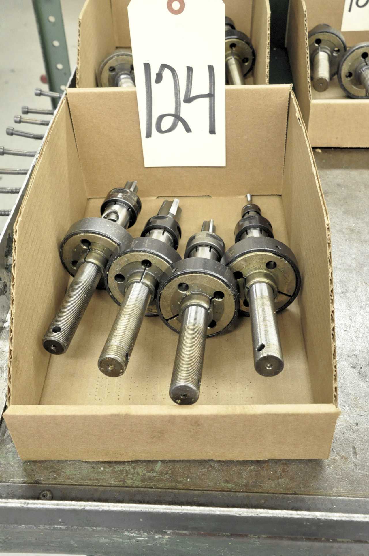 Lot-(4) Lead Screws with Tap Holders in (1) Box - ELECTRIC POWER TOOLS